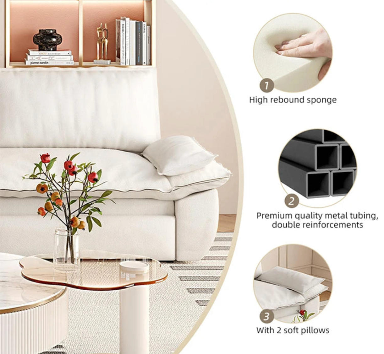 Moderno 3-in-1 Convertible Sofa Bed